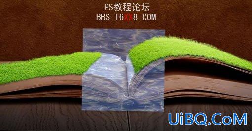 PS图片逼真合成:充满幻想的书场景