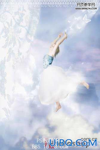 PS照片合成教程:打造云端舞蹈的天使