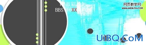 PS简单绘制颓废感的网站头部