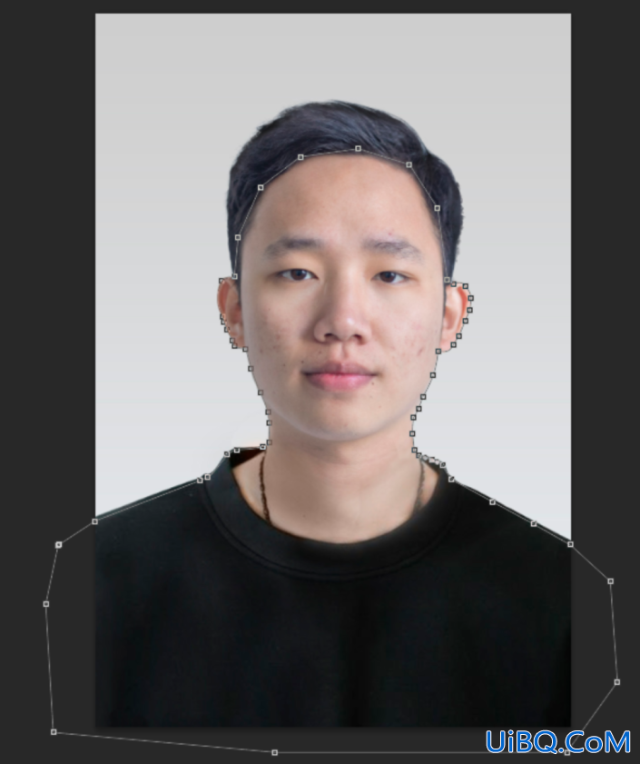 Photoshop证件照处理教程：学习给一寸标准证件换背景颜色及排版技巧。