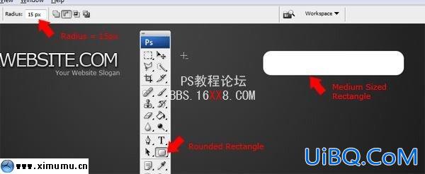 PS教程:绘制另类的3D网页布局