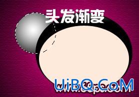 PS绘制蝴蝶结腮红卡通娃娃头像