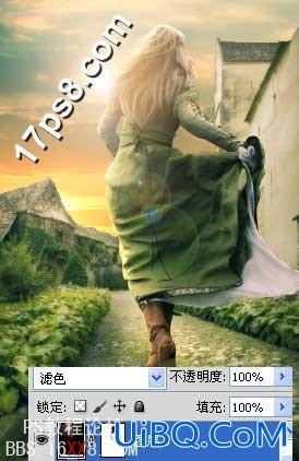 PS合成逃跑的新娘女性插画效果