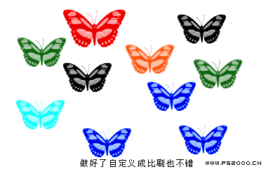 PS鼠绘教程:绘制逼真的美丽蝴蝶