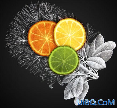 PS教程:娇嫩欲滴的美味水果