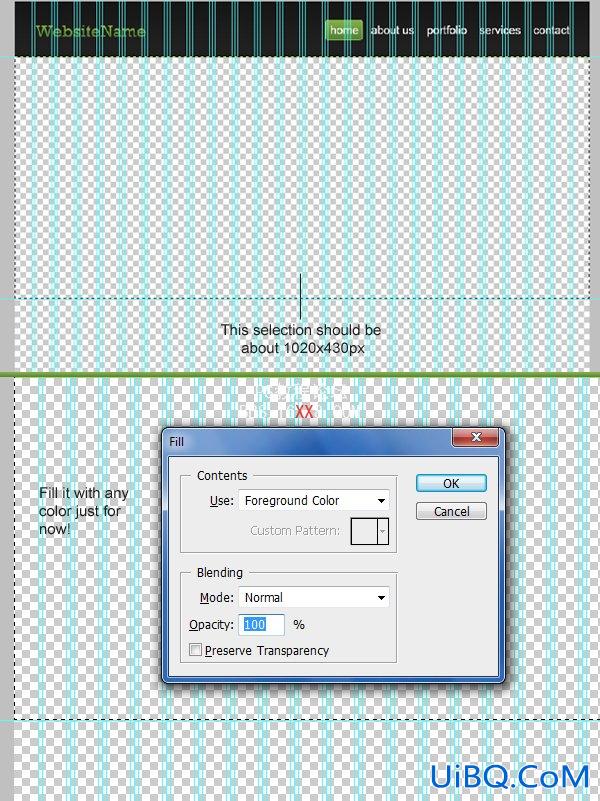 PS cs4教程:制作专业网站的2.0布局