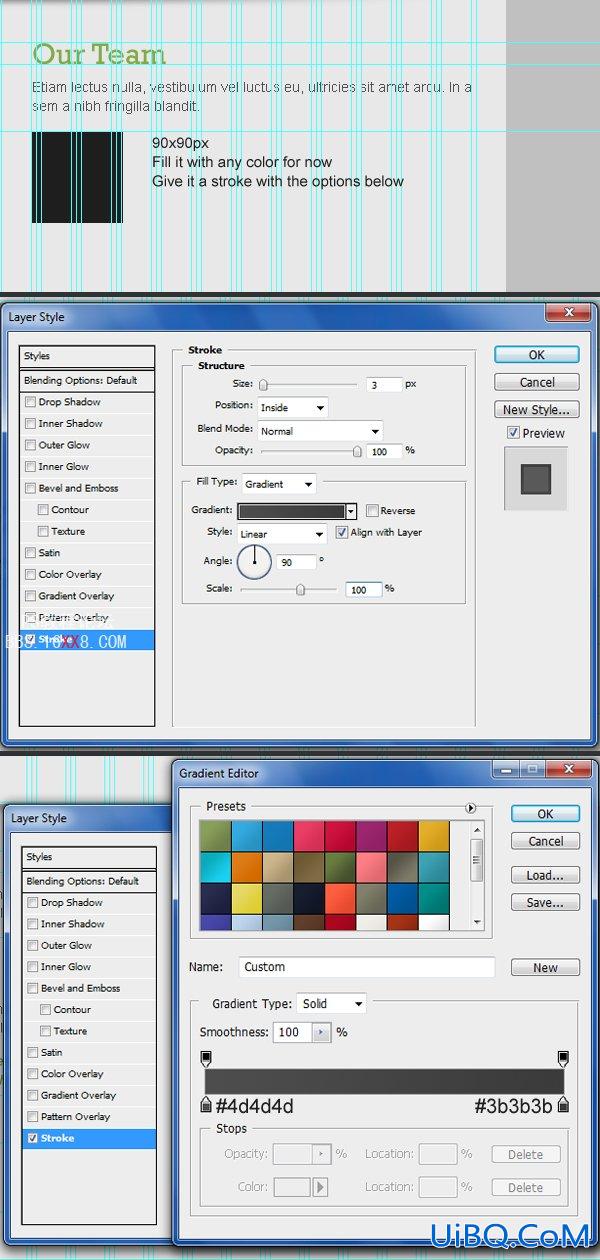 PS cs4教程:制作专业网站的2.0布局