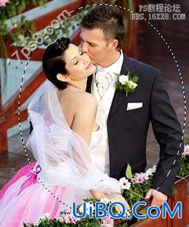 ps图片合成：合成新婚夫妇和酒杯的