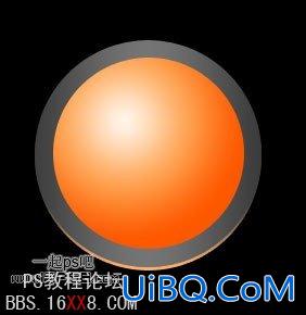 PS设计时尚质感的圆形按钮