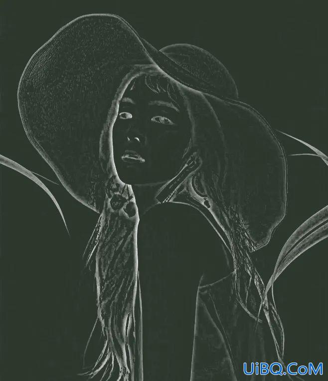 粉笔画，把人物照片制作成粉笔字效果