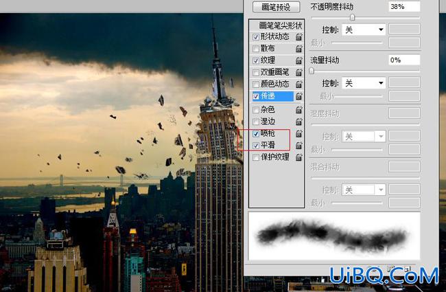 ps合成教程:流星撞高楼的爆炸特效