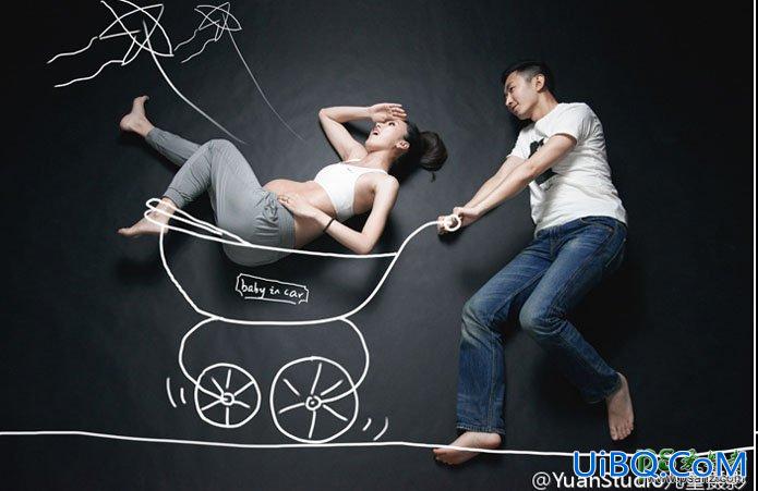 PS合成作品学习:合成创意卡通背景风格的人像照片