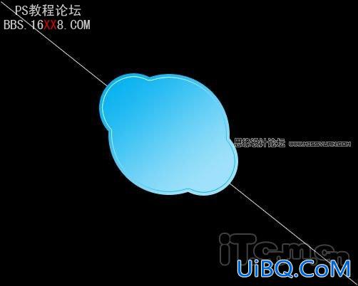 PS制作Skype的标志教程