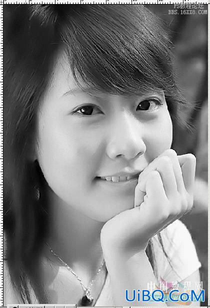 用ps调出水灵灵的美女来