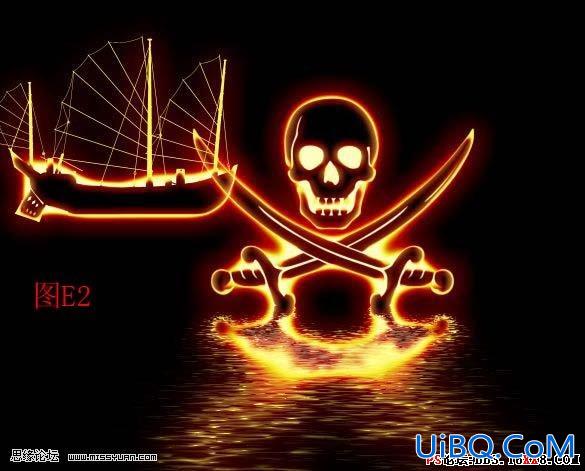 PS教程:制作光影海盗特效海报