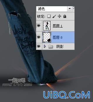 用ps合成动感光电舞女