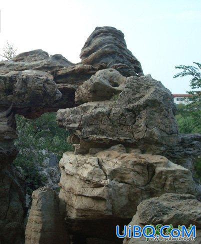 PS合成灾难电影中阴森恐怖的古堡场景