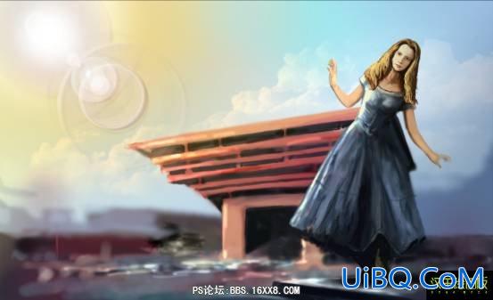PS CS3用绘画板手绘爱丽丝游世博