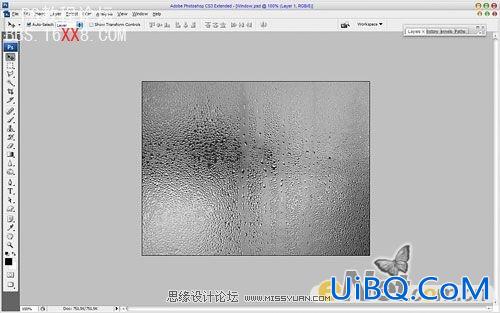 PS打造玻璃窗上的潮湿文字