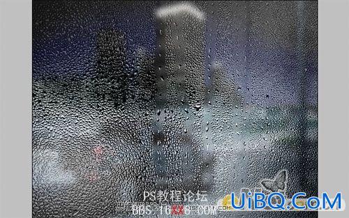 PS打造玻璃窗上的潮湿文字