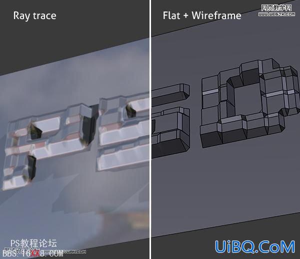 PS打造个性化的3D块状文字特效