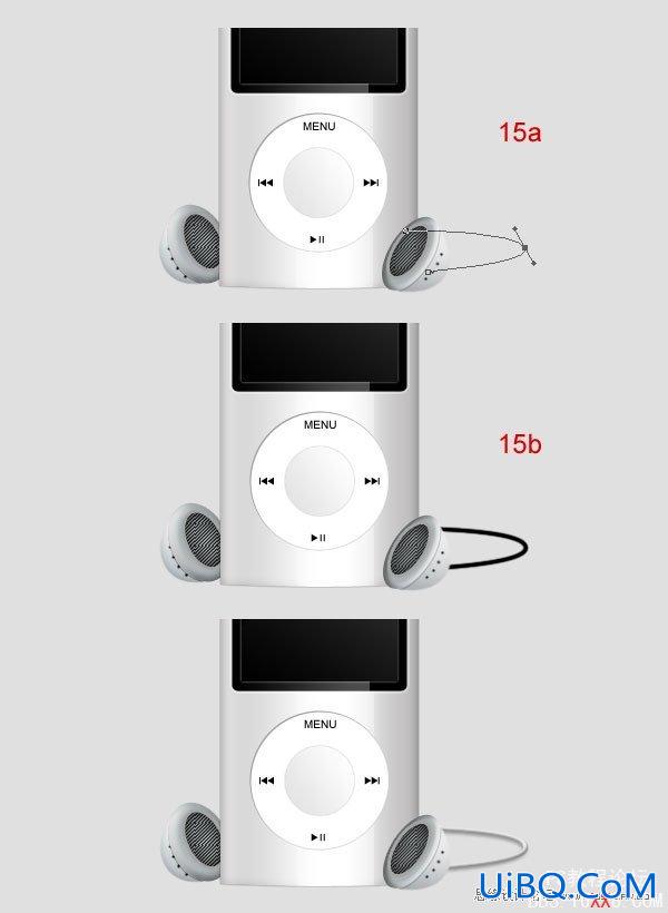 PS绘制逼真的苹果MP3播放器