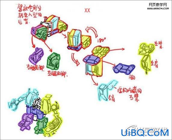 PS绘制电影系列视觉冲击的变形金刚