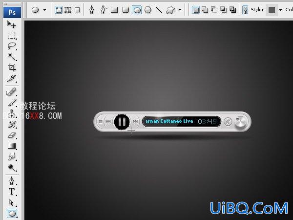 PS绘制漂亮时尚的MP3播放器
