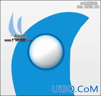 用ps绘制twitter小鸟logo