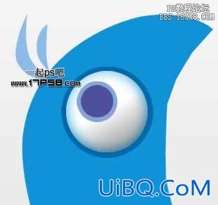 用ps绘制twitter小鸟logo