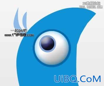 用ps绘制twitter小鸟logo