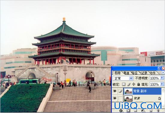 ps两种方法给灰暗外景照片换天空教程