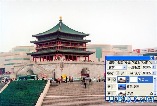 ps两种方法给灰暗外景照片换天空教程