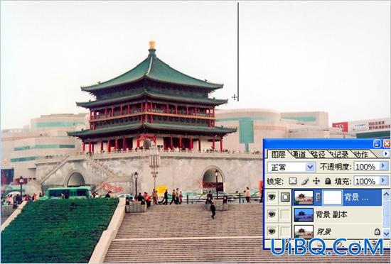 ps两种方法给灰暗外景照片换天空教程