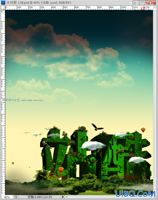 PS结合Xara3d制作超酷的3D立体字