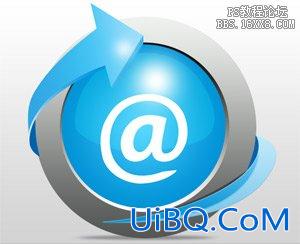 用ps制作蓝色质感Emaillogo