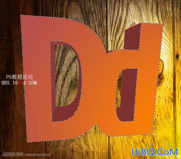 PS设计特殊光线效果的3D文字特效