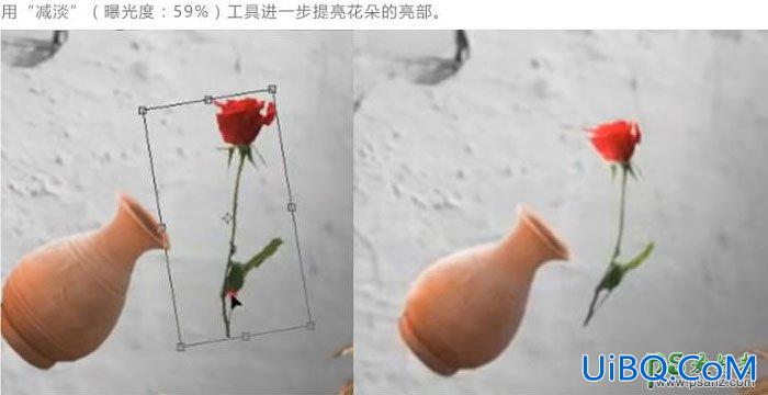 PS图片合成教程实例：创意合成美女凌空接花瓶的场景图片