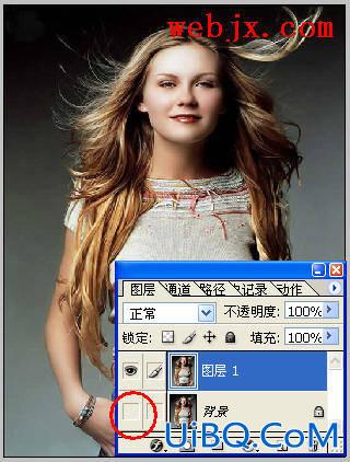 PS抽出滤镜制作红发飞扬气质美女