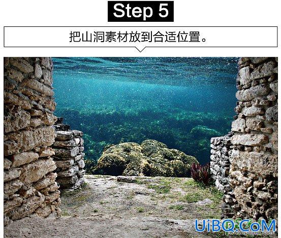 PS创意合成众水族馆中钻出的大鲨鱼特效图片