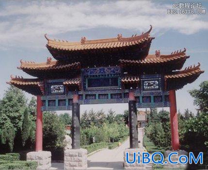ps合成传说中的天宫图