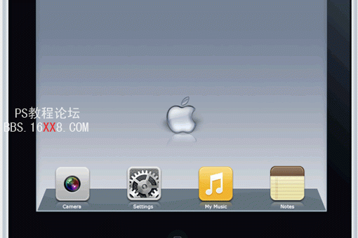 PS教程:轻松绘制逼真的Apple IPAD