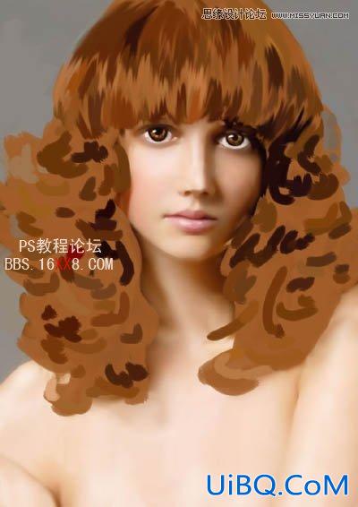 PS教程:鼠绘漂亮的金发模特