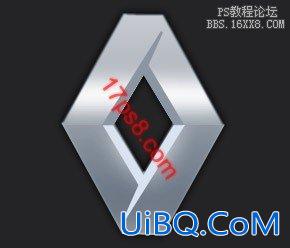 用ps制作金属质感车标