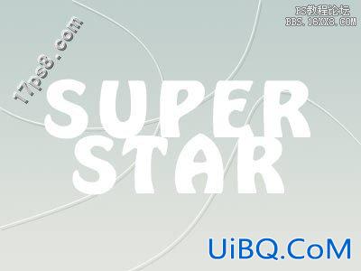 用ps制作SuperStar Logo