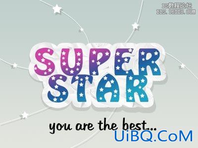 用ps制作SuperStar Logo