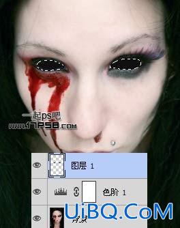 用ps把美女恶搞成僵尸