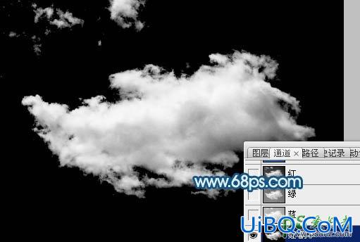 PS创意合成云彩组成的飞鹰图片，天空中的云朵飞鹰霸气图