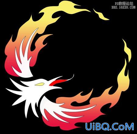 用ps绘制火凤凰Logo