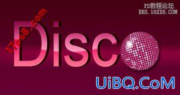 用ps制作DISco风格logo
